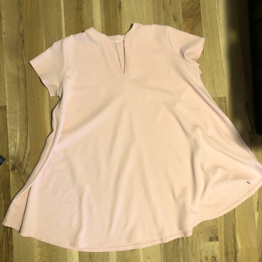 Pastel Pink/Peach Vintage Trad Wife Maternity Dress
